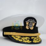 Headwear - Army Airforce Navy Officer Cap Peak Cap Visor Cap Embroidery Bullion Wool Service Dress No 1 Police CapBadges CapCord ChinStrap Sialkot Pakistan JAMBrothers Embroidery Uniforms Berets Headwear London UK United Kingdom Europe Germany France Italy Africa Ghana Nigeria Lybia USA Canada