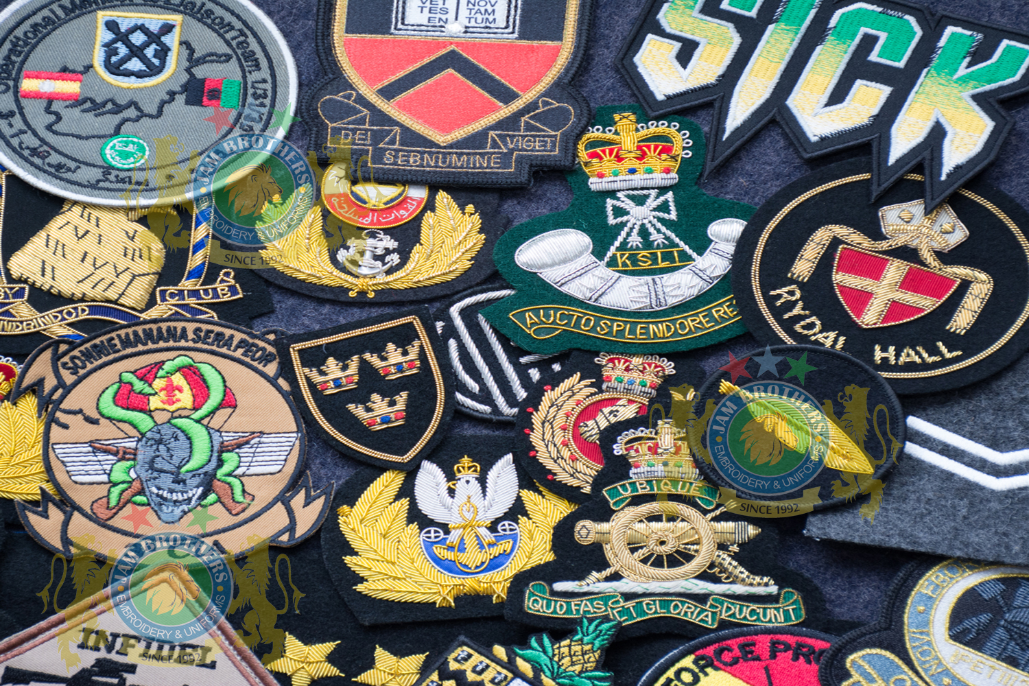 #Hand Embroidery #BullionEmbroidery #TradeBadges #MessDress #Badges #Ranks #Regiment #Parade #Ceremonial #Cord #Textile #ArmedForces #BritishArmy #Army #Aiguillette #Military #MilitaryUniforms #Militaria #Insignia #Headwear #Caps #OfficerCaps #UniformCaps #PeakCaps #DressCaps #MilitaryCaps #RailCap #Berets #Glengarry #RoyalNavy #RoyalMarine #RoyalAirForce #RAF #Infantry #Armor #EME #Battalion #Medals #Ribbons #Braid #Lace #Uniforms #UniformSupplie #Police #Security #Buckles #Guards #Accoutrement #Badge #Patch #Machine #MachineEmbroidery #HandEmbroidery #Bullion #BullionBadges #BullionEmbroidery #WovenBadges #Woven # Emblems #Regiment #Regimental #OfficerCaps #PeakCaps #Soldier #Helmets #Covers #HelmetCovers #Armlets #Sliders #Epaulettes #Webbing #Chevron #Officer #ShoulderBoards #Gorgets #Tassel #Sash #Hand #HandSewn #Aviation #AviationClothing #Crest #FamilyCrest #CoatofArms #EmbroideredPillows #Cords #Aiguillettes #CapCords #ChinCord #DressCord #SwordKnot #Tassels #WhistleCord #Lanyard #Knots #Banners #ClanBadges #Peaks #Visor #Wings #CapBadges #Pennants #HonorCaps #OfficerCaps #SportsCap #Masonic #Aprons #MasonicAprons #Collars #MasonicCollars #Gloves #MasonicGloves #MasonicPatches #Patches #Regalia #MasonicRegalia #Freemason #Braid #Chevron #Cuffs #Fringes #Sashes #HeadGear #FieldGear #England #USA #Poland #ArmedForces #Schools #Colleges #University #Sialkot #Pakistan Sialkot Pakistan PeakCaps OfficerCaps ShoulderRanks BullionBadges UniformAccessories MilitaryUniforms DressCap TradeBadge RankMarking WireBadges Army Airforce Navy Police Hand Machine Embroidery Badge Emblems Patches Bullion Wire Silver Gold