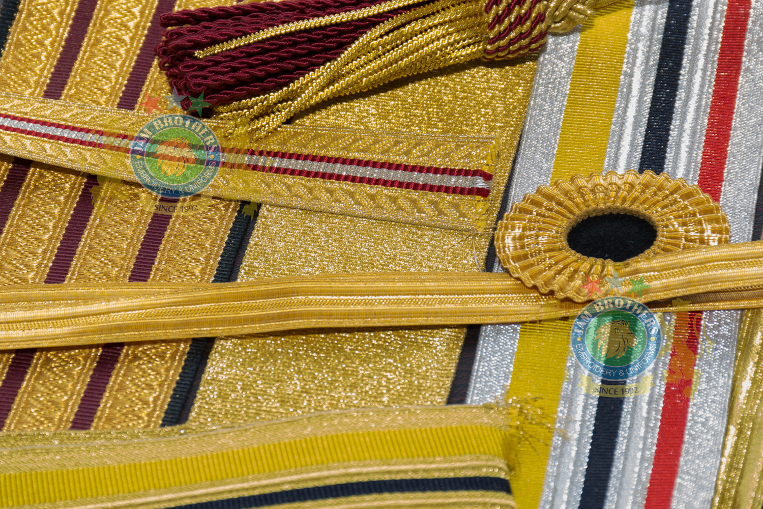 Lace Trimming Braid Gold White Silver Blue Weave Weaving Uniforms Accouterments Tailor Belts Leather Ceremonial Combat Cadet Parade Belts #Hand Embroidery #BullionEmbroidery #TradeBadges #MessDress #Badges #Ranks #Regiment #Parade #Ceremonial #Cord #Textile #ArmedForces #BritishArmy #Army #Aiguillette #Military #MilitaryUniforms #Militaria #Insignia #Headwear #Caps #OfficerCaps #UniformCaps #PeakCaps #DressCaps #MilitaryCaps #RailCap #Berets #Glengarry #RoyalNavy #RoyalMarine #RoyalAirForce #RAF #Infantry #Armor #EME #Battalion #Medals #Ribbons #Braid #Lace #Uniforms #UniformSupplie #Police #Security #Buckles #Guards #Accoutrement #Badge #Patch #Machine #MachineEmbroidery #HandEmbroidery #Bullion #BullionBadges #BullionEmbroidery #WovenBadges #Woven # Emblems #Regiment #Regimental #OfficerCaps #PeakCaps #Soldier #Helmets #Covers #HelmetCovers #Armlets #Sliders #Epaulettes #Webbing #Chevron #Officer #ShoulderBoards #Gorgets #Tassel #Sash #Hand #HandSewn #Aviation #AviationClothing #Crest #FamilyCrest #CoatofArms #EmbroideredPillows #Cords #Aiguillettes #CapCords #ChinCord #DressCord #SwordKnot #Tassels #WhistleCord #Lanyard #Knots #Banners #ClanBadges #Peaks #Visor #Wings #CapBadges #Pennants #HonorCaps #OfficerCaps #SportsCap #Masonic #Aprons #MasonicAprons #Collars #MasonicCollars #Gloves #MasonicGloves #MasonicPatches #Patches #Regalia #MasonicRegalia #Freemason #Braid #Chevron #Cuffs #Fringes #Sashes #HeadGear #FieldGear #England #USA #Poland #ArmedForces #Schools #Colleges #University #Sialkot #Pakistan Sialkot Pakistan PeakCaps OfficerCaps ShoulderRanks BullionBadges UniformAccessories MilitaryUniforms DressCap TradeBadge RankMarking WireBadges Army Airforce Navy Police